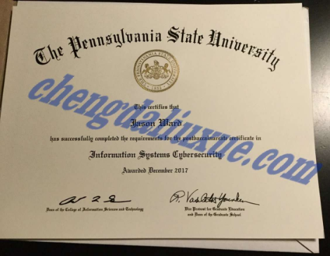 宾州州立大学伊利比伦德学院毕业证图片