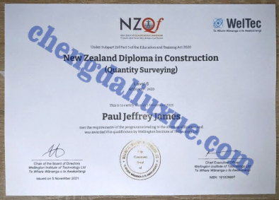 新西兰惠灵顿理工学院毕业证样本（Customized New Zealand University Graduation Certificate）