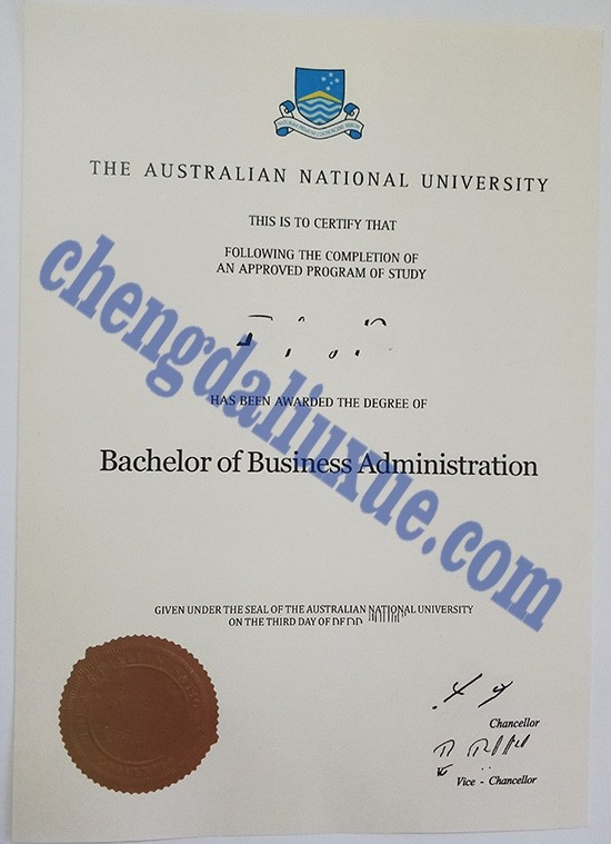 澳大利亚国立大学毕业证样本（Customized Australian National University Graduation Certificate）