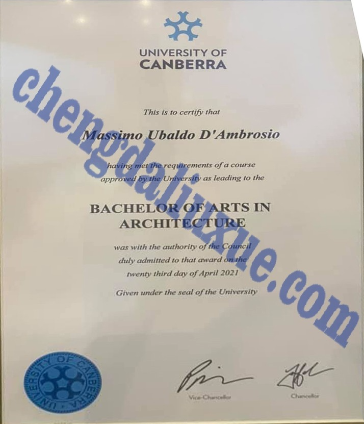 澳大利亚堪培拉大学毕业证（Customized graduation certificate from the University of Canberra, Australia）