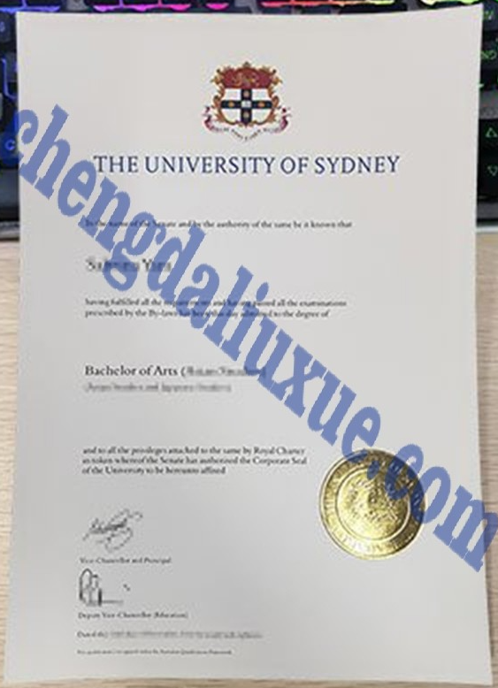 澳大利亚澳洲悉尼大学毕业证样本（Customized graduation certificate from the University of Sydney, Australia）