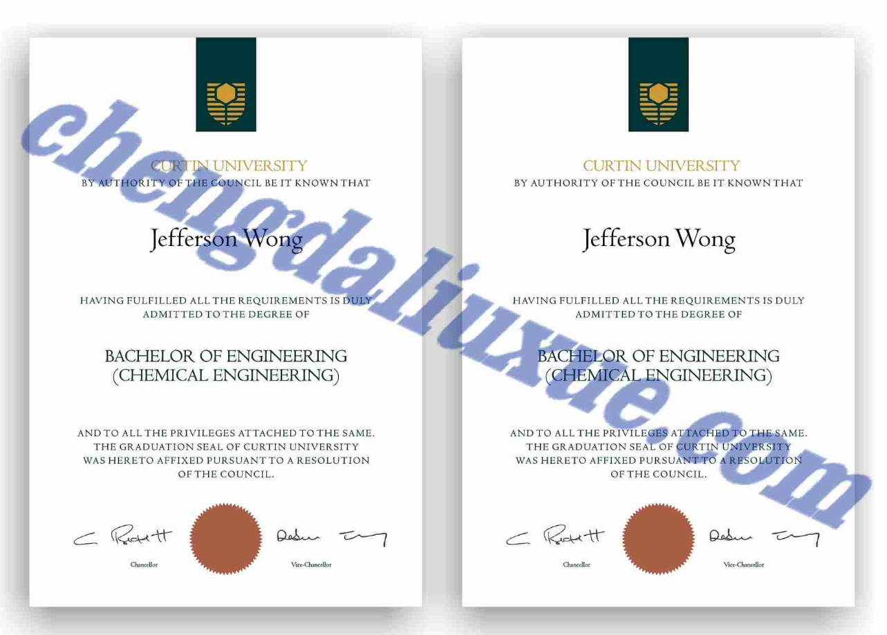 澳大利亚科廷大学毕业证模板（Customized graduation certificate from Curtin University in Australia）