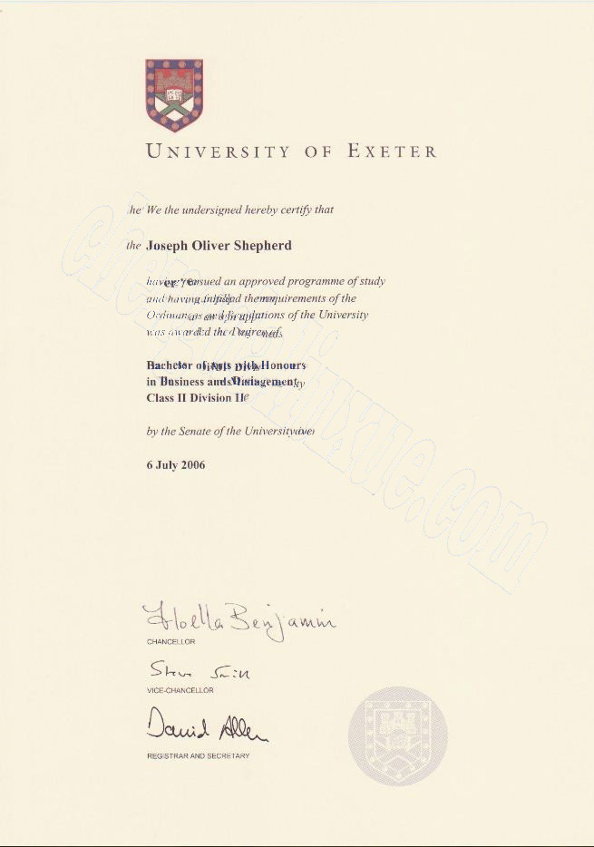 英国埃塞克斯大学毕业证模板（Essex University Graduation Certificate Application）